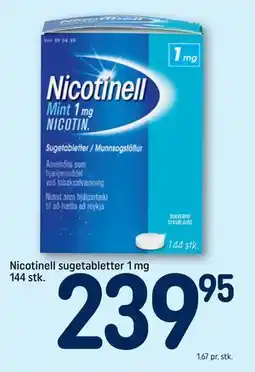REMA 1000 Nicotinell sugetabletter 1 mg 144 stk., DKK 239.95 tilbud