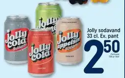 REMA 1000 Jolly sodavand 33 cl. Ex. pant, DKK 2.5 tilbud