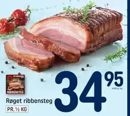 REMA 1000 Røget ribbensteg, DKK 34.95 tilbud