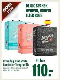 Min Købmand Everyday Wine White, Rosé eller Tempranillo, DKK 110 tilbud