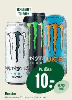 Min Købmand Monster, DKK 10 tilbud