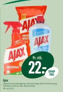Min Købmand Ajax, DKK 22 tilbud