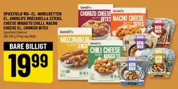 Løvbjerg Spicefield ris- el. nudelretter el. goodlife mozzarella sticks, cheese nuggets chilli, nacho cheese el. chorizo bites tilbud