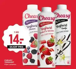 MENY CHEASY YOGHURT, DKK 14 tilbud