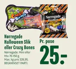 Min Købmand Nørregade Halloween Slik eller Crazy Bones, DKK 25 tilbud