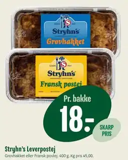 Min Købmand Stryhn’s Leverpostej, DKK 18 tilbud