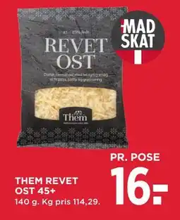 MENY THEM REVET OST 45+, DKK 16 tilbud