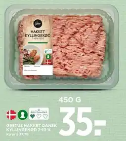 MENY GESTUS HAKKET DANSK KYLLINGEKØD 7-10 %, DKK 35 tilbud