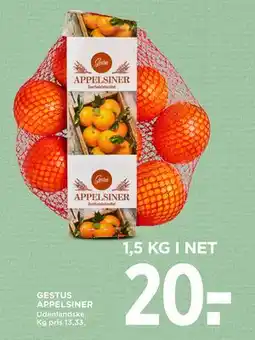 MENY GESTUS APPELSINER, DKK 20 tilbud