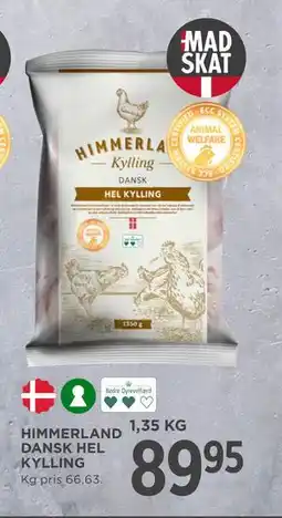 MENY HIMMERLAND DANSK HEL KYLLING, DKK 89.95 tilbud
