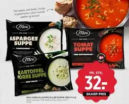 MENY MOU SPECIALSUPPE ELLER SUPPE MED FYLD, DKK 32 tilbud