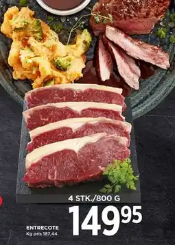 MENY ENTRECOTE, DKK 149.95 tilbud
