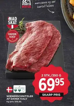 MENY WIENERSCHNITZLER AF DANSK KALV, DKK 69.95 tilbud