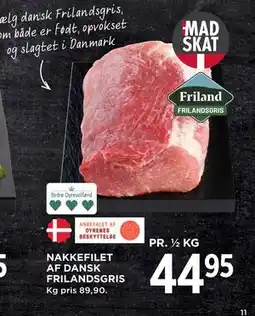 MENY NAKKEFILET AF DANSK FRILANDSGRIS, DKK 44.95 tilbud