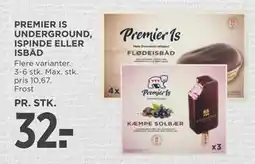 MENY PREMIER IS UNDERGROUND, ISPINDE ELLER ISBÅD, DKK 32 tilbud