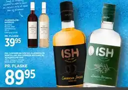MENY ISH CARIBBEAN SPICED ALKOHOLFRI ROM ELLER ISH LONDON BOTANICAL ALKOHOLFRI GIN, DKK 89.95 tilbud
