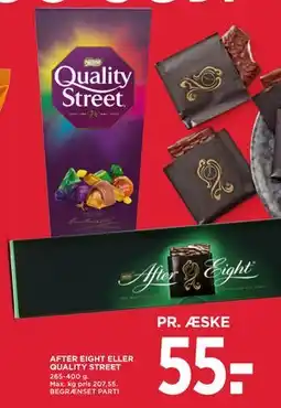 MENY AFTER EIGHT ELLER QUALITY STREET, DKK 55 tilbud