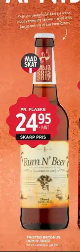MENY THISTED BRYGHUS RUM N’ BEER, DKK 24.95 tilbud