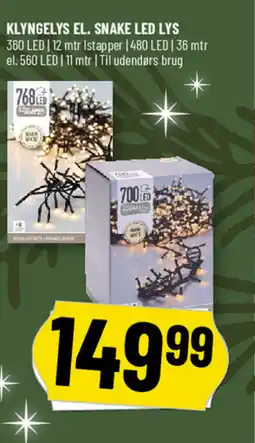 Løvbjerg Klyngelys el. snake led lys tilbud
