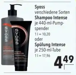 Citti Syoss Shampoo Intense oder Spülung Intense tilbud