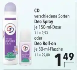 Citti CD Deo Spray oder Deo roll on tilbud