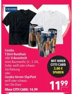 Citti CECEBA T-Shirt Rundhals oder V-Ausschnitt tilbud