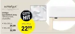 Citti Schlafgut Spannbetttuch Jersey tilbud