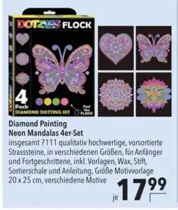 Citti Diamond Painting Neon Mandalas 4er-Set tilbud