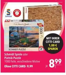 Citti Schmidt Spiele oder Piatnik Puzzle tilbud