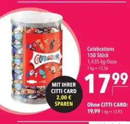 Citti Celebrations 150 Stück tilbud
