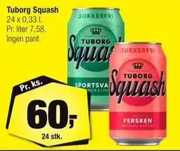 Calle Tuborg Squash, DKK 60 tilbud