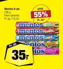 Calle Mentos 8-pk, DKK 35 tilbud