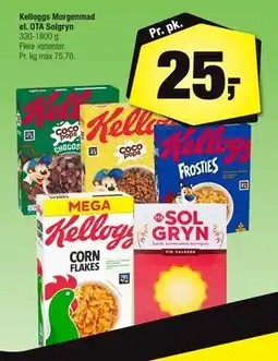 Calle Kelloggs Morgenmad el. OTA Solgryn, DKK 25 tilbud