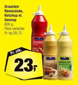Calle Graasten Remoulade, Ketchup el. Sennep, DKK 23 tilbud