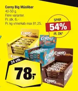 Calle Corny Big Müslibar, DKK 78 tilbud