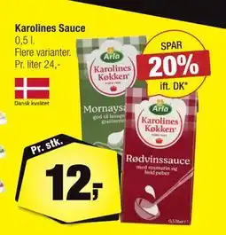 Calle Karolines Sauce, DKK 12 tilbud