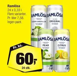 Calle Ramlösa, DKK 60 tilbud