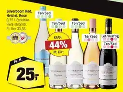 Calle Silverboom Rød, Hvid el. Rosé, DKK 25 tilbud