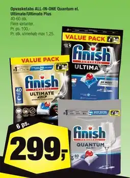 Calle Opvasketabs ALL-IN-ONE Quantum el. Ultimate/Ultimate Plus, DKK 299 tilbud