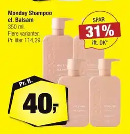 Calle Monday Shampoo el. Balsam, DKK 40 tilbud