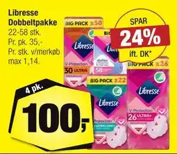 Calle Libresse Dobbeltpakke, DKK 100 tilbud