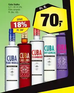 Calle Cuba Vodka, DKK 70 tilbud
