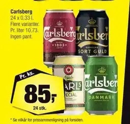 Calle Carlsberg, DKK 85 tilbud