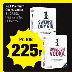 Calle No.1 Premium Gin el. Vodka, DKK 225 tilbud