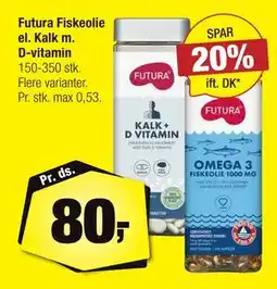 Calle Futura Fiskeolie el. Kalk m. D-vitamin, DKK 80 tilbud
