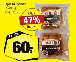Calle Højer Kålpølser, DKK 60 tilbud
