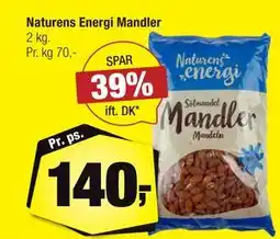 Calle Naturens Energi Mandler, DKK 140 tilbud