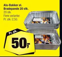 Calle Alu-Bakker el. Bradepande 20 stk, DKK 50 tilbud
