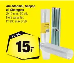 Calle Alu-Stanniol, Snapse el. Shotsglas, DKK 15 tilbud