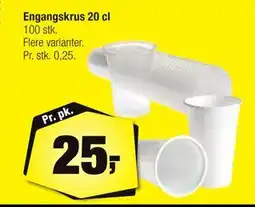 Calle Engangskrus 20 cl, DKK 25 tilbud